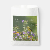 Goldfinch Spring Garden Wedding Bedankzakje (Voorkant)