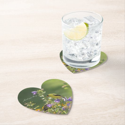Goldfinch Spring Garden Wedding Kartonnen Onderzetters (Insitu)
