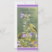 Goldfinch Spring Garden Wedding Magnetische Uitnodiging (Voorkant)