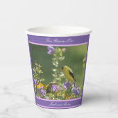 Goldfinch Spring Garden Wedding Papieren Bekers (Voorkant)