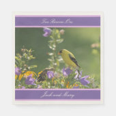 Goldfinch Spring Garden Wedding Servet (Voorkant)