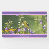 Goldfinch Spring Garden Wedding Spandoek (Horizontaal)