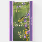Goldfinch Spring Garden Wedding Spandoek (Verticaal)