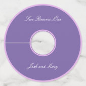 Goldfinch Spring Garden Wedding Wijnglaslabel (Achterkant)