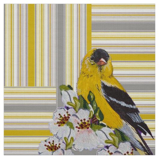 Goldfinch Stripes Fabric Stof (Swatch)