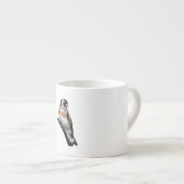 Goldfinch tekening espresso kop (Voorkant rechts)