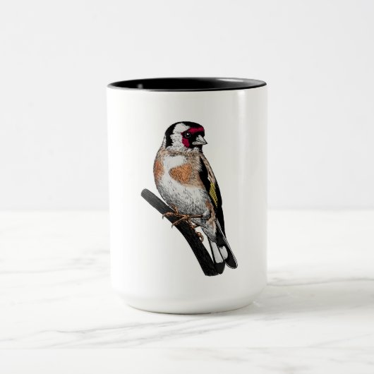 Goldfinch tekening mok (Midden)