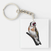 Goldfinch tekening sleutelhanger (Voorkant)