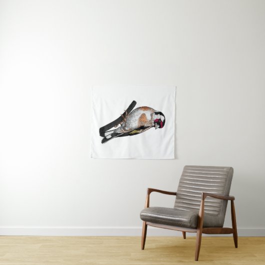 Goldfinch tekening wandkleed (In Situ (horizontaal))