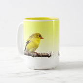 Goldfinch Tweekleurige Koffiemok (Voorkant links)