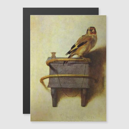 Goldfinch van Carel Fabritius (Voorkant / Achterkant)