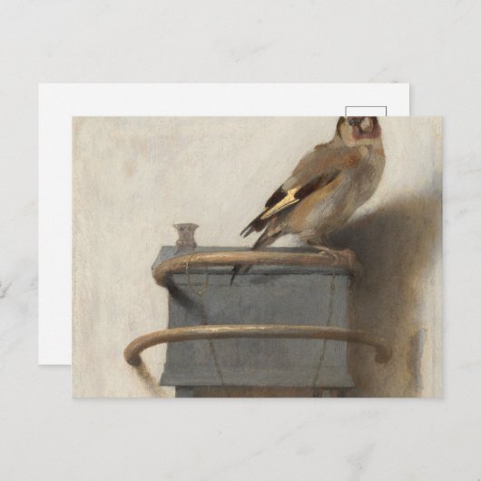 Goldfinch van Carel Fabritius Briefkaart (Voorkant / Achterkant)