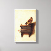 Goldfinch van Carel Fabritius Canvas Afdruk (Voorkant)