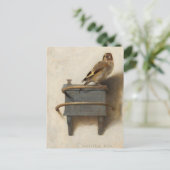 Goldfinch van Carel Fabritius Feestdagenkaart (Staand voorkant)