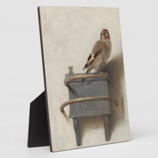 Goldfinch van Carel Fabritius Fotoplaat (Zijkant)