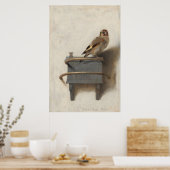 Goldfinch van Carel Fabritius Poster (Keuken)