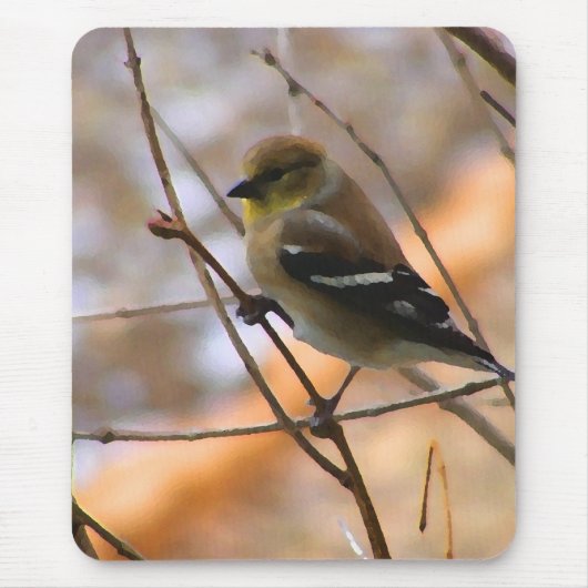 Goldfinch-Waterverf Muismat (Voorkant)