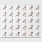 Goldfinch waterverf verpakkingspapier cadeaupapier (Vlak)