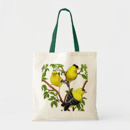 Goldfinches in Tree Branches Bag Tote Bag