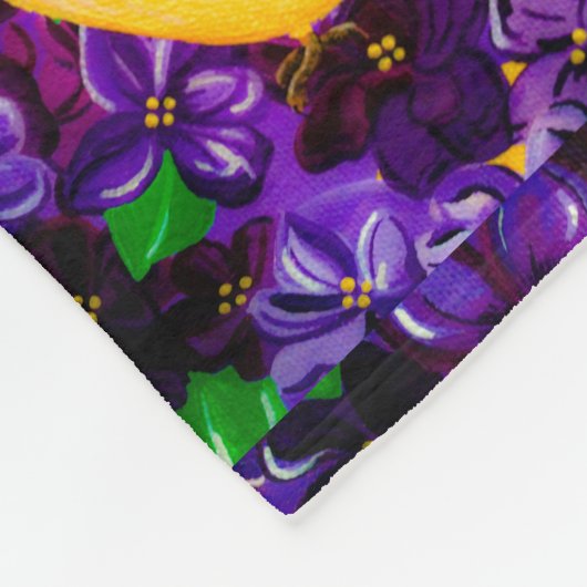 Goldfinches verbinden fleece deken (Hoek)