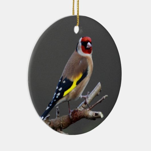 Goldfinevogel Keramisch Ornament (Rechts)