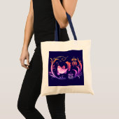 Goldfisch auf dunkelblauem Hintergrund Tote Bag (Voorkant (product))