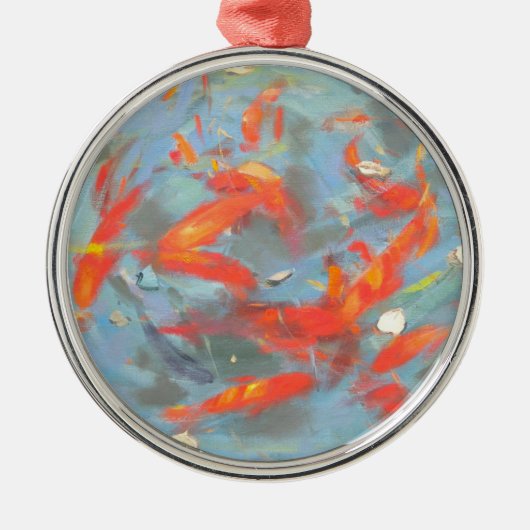 Goldfish 2010 2 metalen ornament (Voorkant)