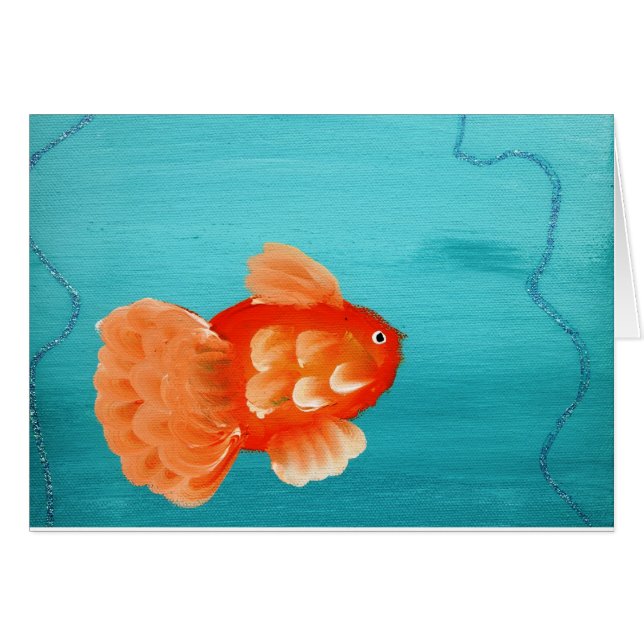 GOLDFISH A SWIMMING CARD (Voorkant Horizontaal)