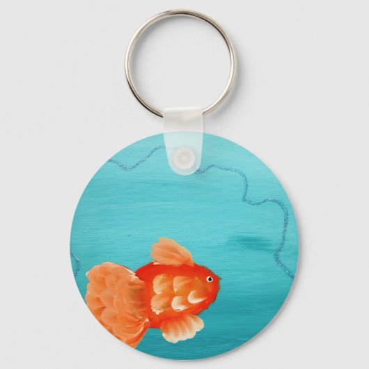 GOLDFISH A SWIMMING SLEUTELHANGER (Voorkant)