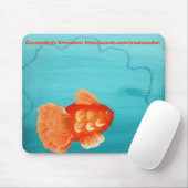 GOLDFISH A SWIMMMING MOUSEPAD MUISMAT (Met muis)