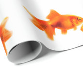 Goldfish afbeelding for Wrapping Paper Cadeaupapier (Rol Hoek)