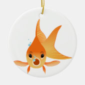 Goldfish Animal Keramisch Ornament (Voorkant)