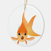 Goldfish Animal Keramisch Ornament (Links)