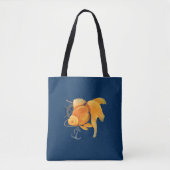Goldfish Anker Ship Wheel Nautische Canvas tas (Voorkant)