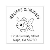 Goldfish Arch Address Zelfinktende Stempel (Design)