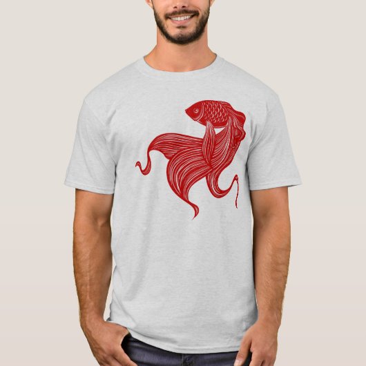 Goldfish Argyle T-Shirt (Voorkant)