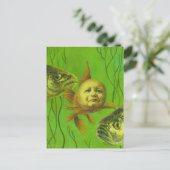 Goldfish Baby Mutant Design Briefkaart (Staand voorkant)