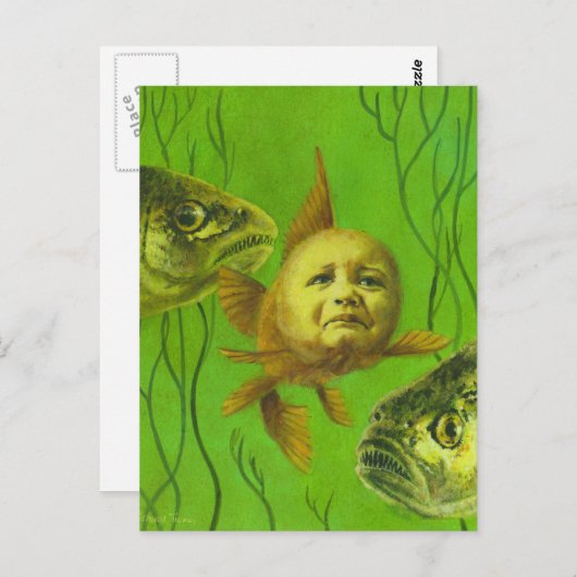 Goldfish Baby Mutant Design Briefkaart (Voorkant / Achterkant)