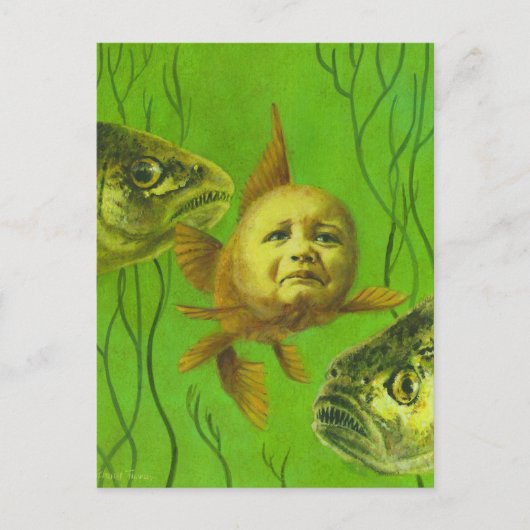 Goldfish Baby Mutant Design Briefkaart (Voorkant)