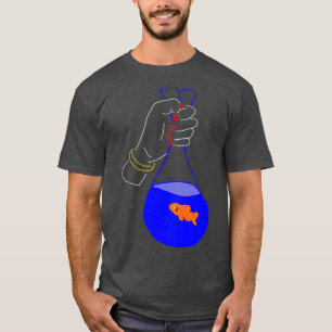 Goldfish Bag Neon Illustratie Gift T-shirt