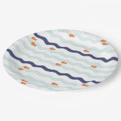 Goldfish Birthday Party Borden Papieren Bordje (Gekanteld)