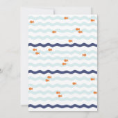 Goldfish Birthday Party Invitation Kaart (Achterkant)