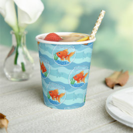 Goldfish Birthday Party Paper Cups Papieren Bekers