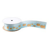 Goldfish Birthday Party Ribbon Satijnen Lint (Spoel)