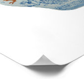 Goldfish Blue White Ginger Jar Art Print poster (Hoek)