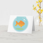 Goldfish Bowl Kaart (Gele Bloem)