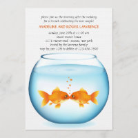 Goldfish Bowl Post Wedding Brunch Uitnodiging