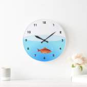 Goldfish Bowl Wall klok met cijfers (Huis)