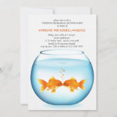 Goldfish Bowl Wedding Rehearsal Dinner Invitation Kaart (Voorkant)