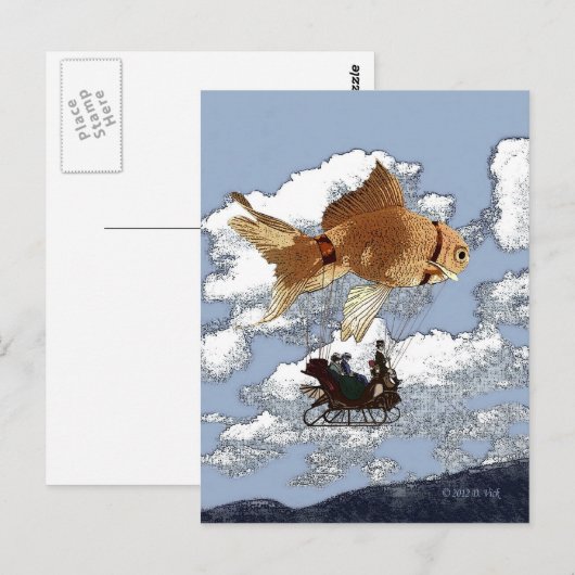 Goldfish Briefkaart (Voorkant / Achterkant)